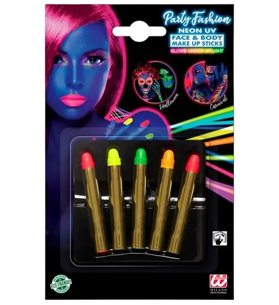 Confezione da 5 matite fluorescenti