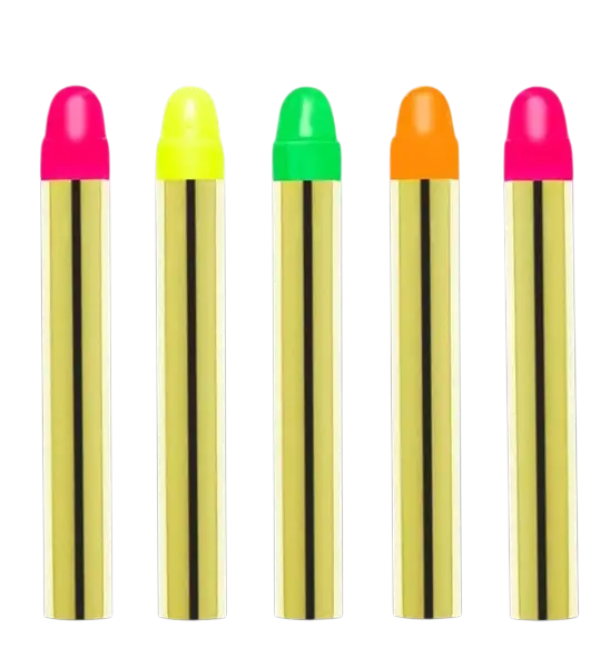 Confezione da 5 matite fluorescenti