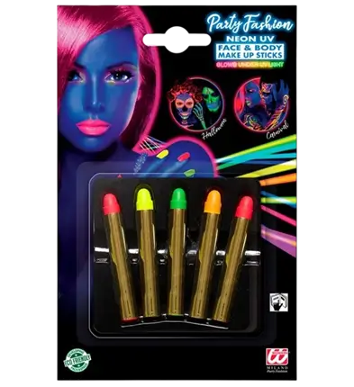 Confezione da 5 matite fluorescenti