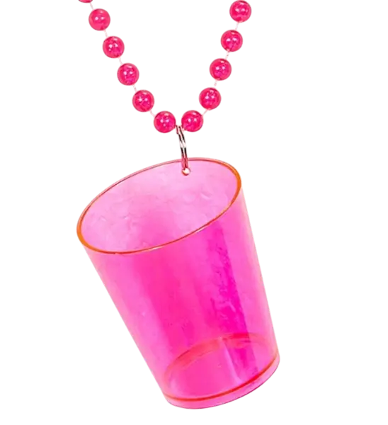 Collana rosa fluorescente