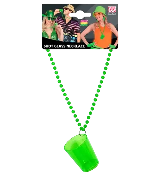 Collana verde fluorescente