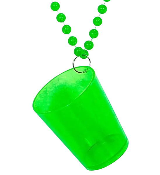 Collana verde fluorescente