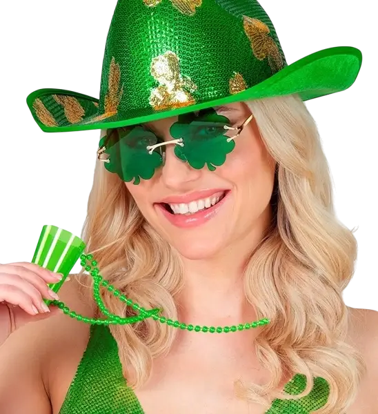 Collana verde fluorescente