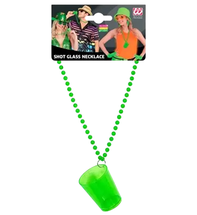 Collana verde fluorescente