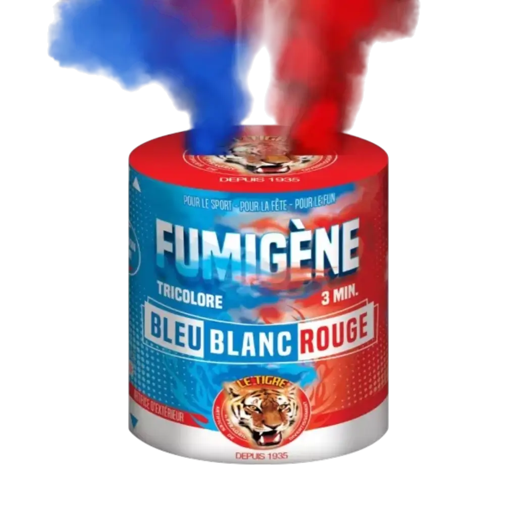 Vaso da fumo da 3 minuti Tricolore Blu Bianco Rosso