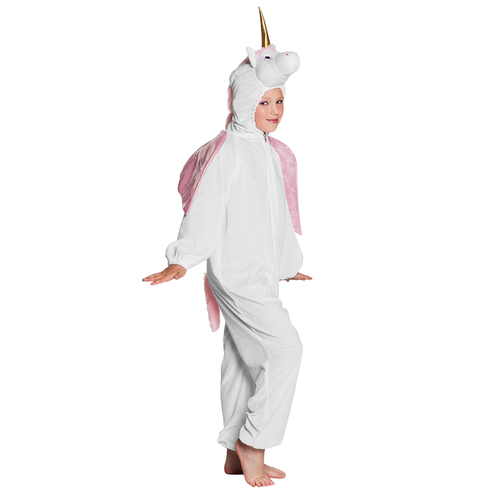 Travestimento da unicorno in peluche per bambini - Max 1,40 m