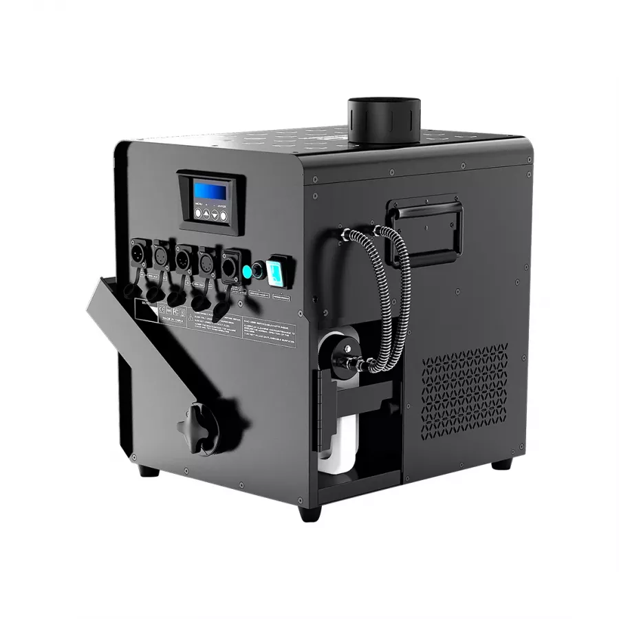 NOVA FOG JET - Macchina della nebbia EFFETTO CO2, IP65 + LED 24x9W - Proiezione 15 metri