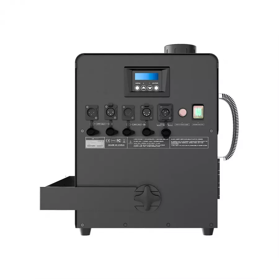 NOVA FOG JET - Macchina della nebbia EFFETTO CO2, IP65 + LED 24x9W - Proiezione 15 metri