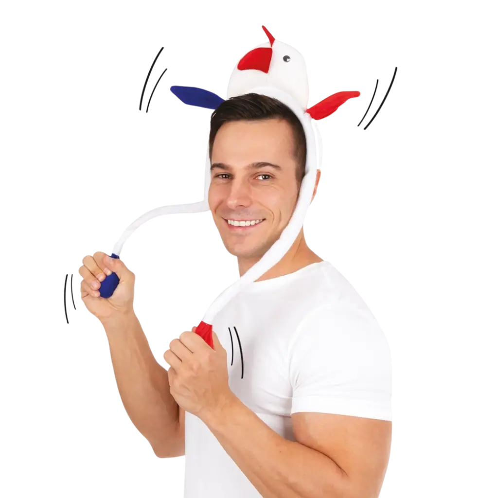 Fascia Coq Animé - blu, bianco, rosso - Supporter Francia