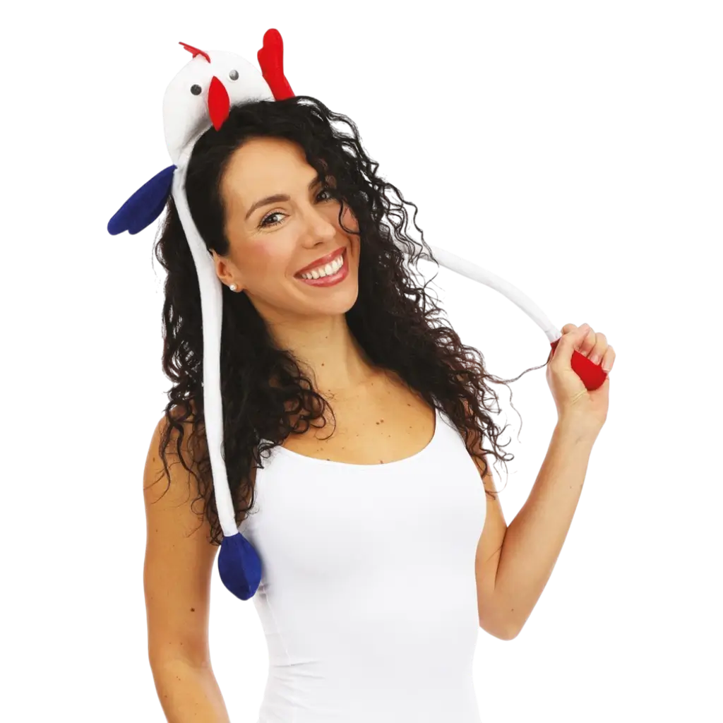 Fascia Coq Animé - blu, bianco, rosso - Supporter Francia