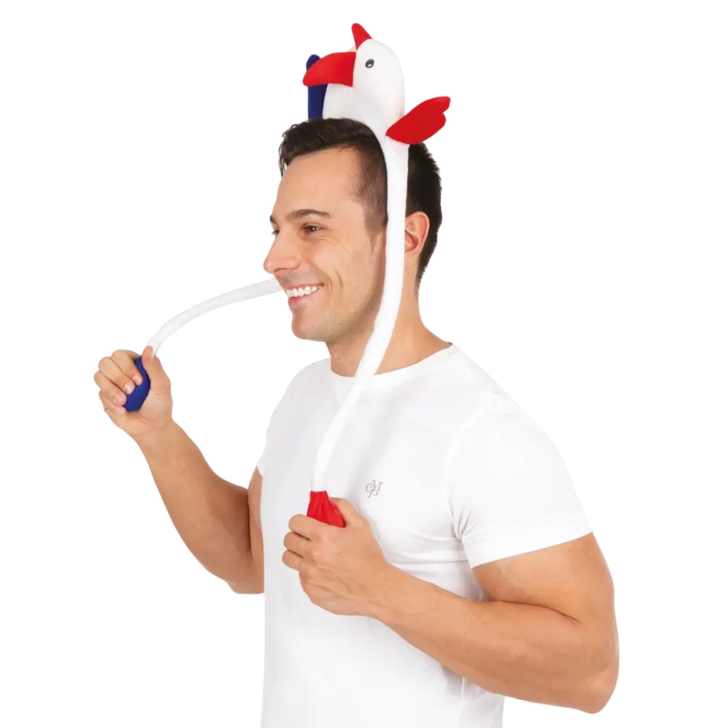 Fascia Coq Animé - blu, bianco, rosso - Supporter Francia