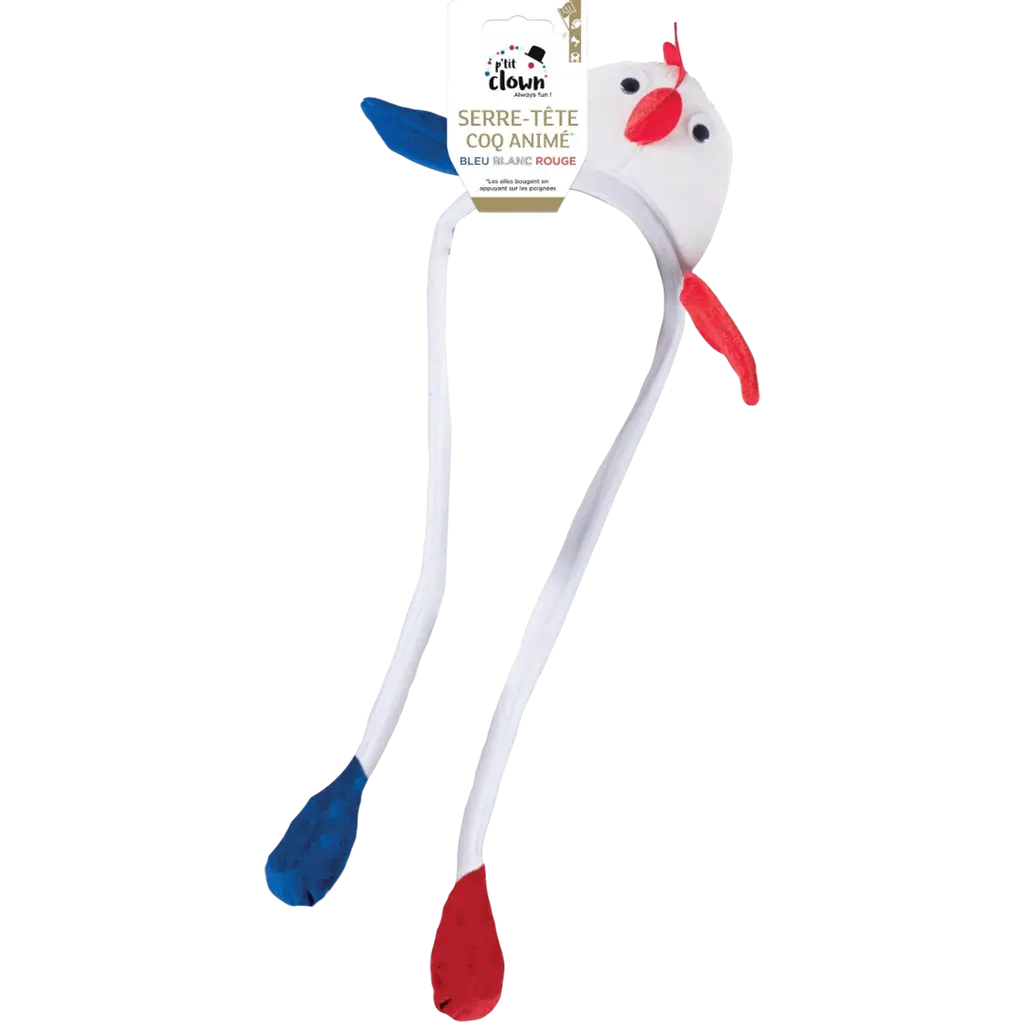 Fascia Coq Animé - blu, bianco, rosso - Supporter Francia
