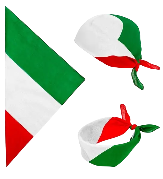 Bandana Italia 55 cm in cotone - Supporter e costume
