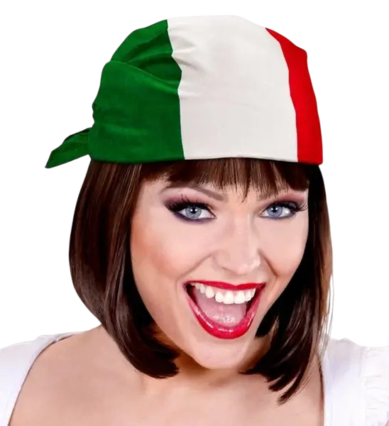 Bandana Italia 55 cm in cotone - Supporter e costume