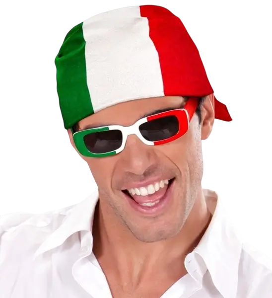 Bandana Italia 55 cm in cotone - Supporter e costume