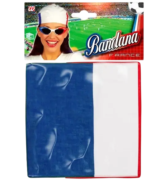 Bandana Francia 55 cm in cotone - Supporter e costume