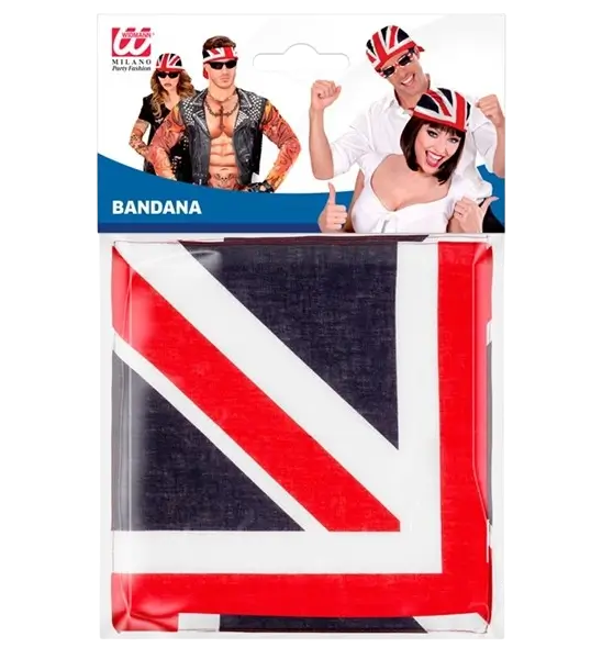 Bandana Gran Bretagna 55 cm in cotone - Supporter e costumi
