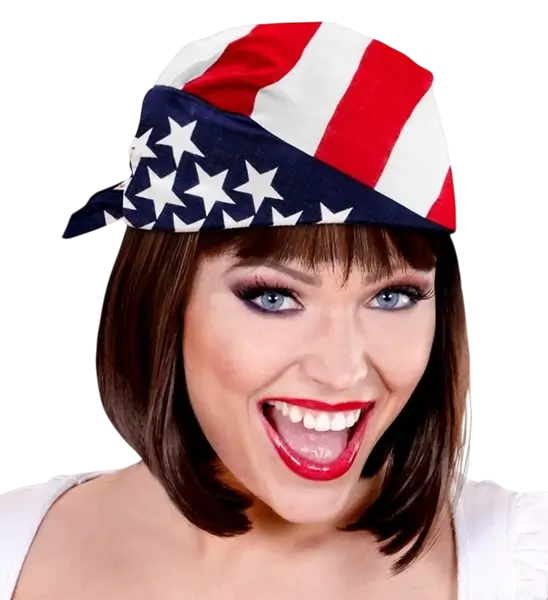 Bandana USA 55 cm in cotone - Supporter e costumi