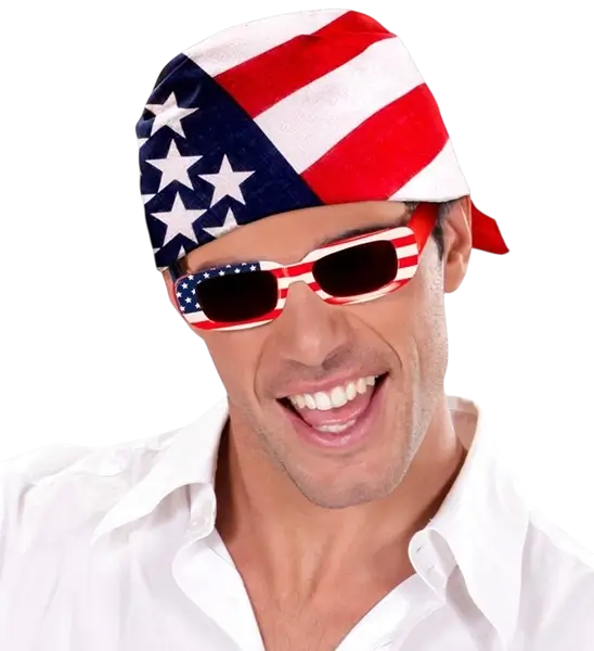 Bandana USA 55 cm in cotone - Supporter e costumi
