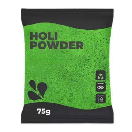 Polvere Holi VERDE - Bustina da 75 grammi