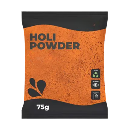 Polvere Holi ARANCIONE - Confezione da 75 grammi