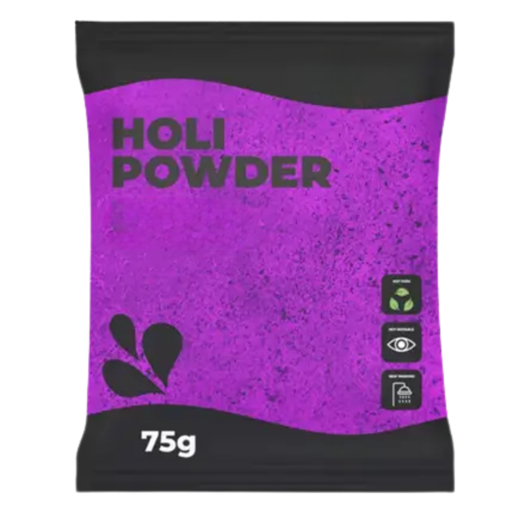 Polvere Holi VIOLA - Bustina da 75 grammi