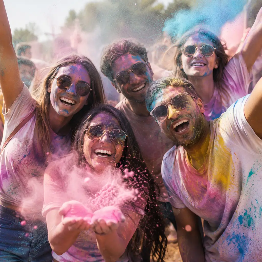 Polvere Holi BIANCA - Confezione da 75 grammi