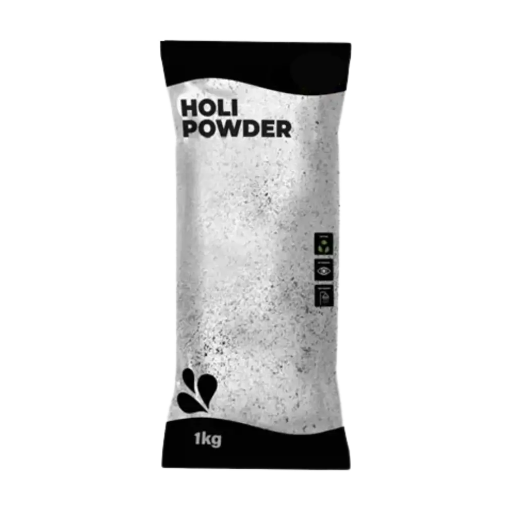 Polvere Holi bianca - Confezione da 1 kg