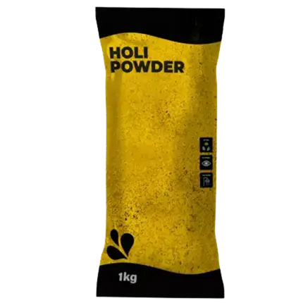 Polvere Holi gialla - Confezione da 1 kg