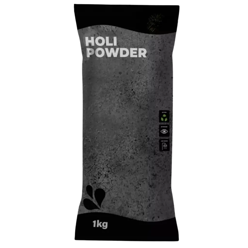 Polvere Holi nera - Confezione da 1 kg