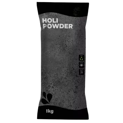 Polvere Holi nera - Confezione da 1 kg