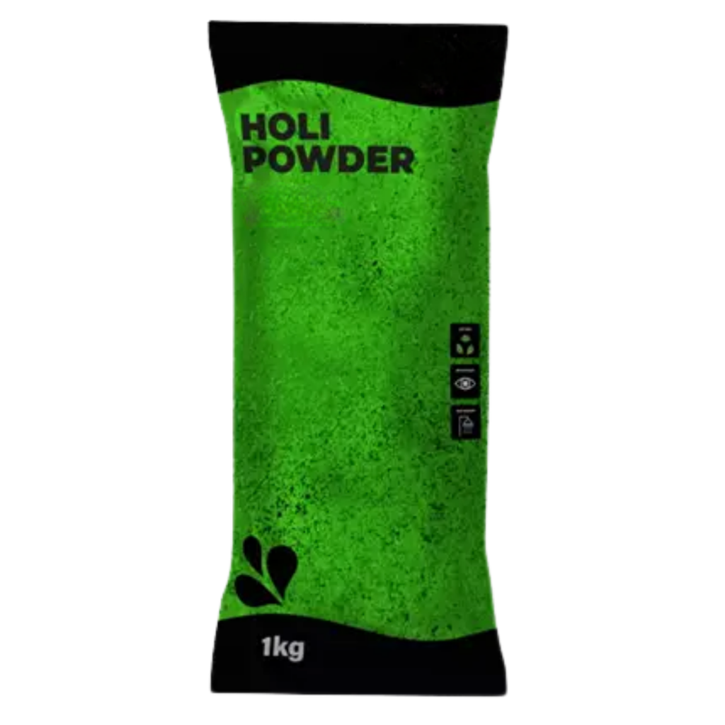 Polvere Holi verde - Confezione da 1 kg