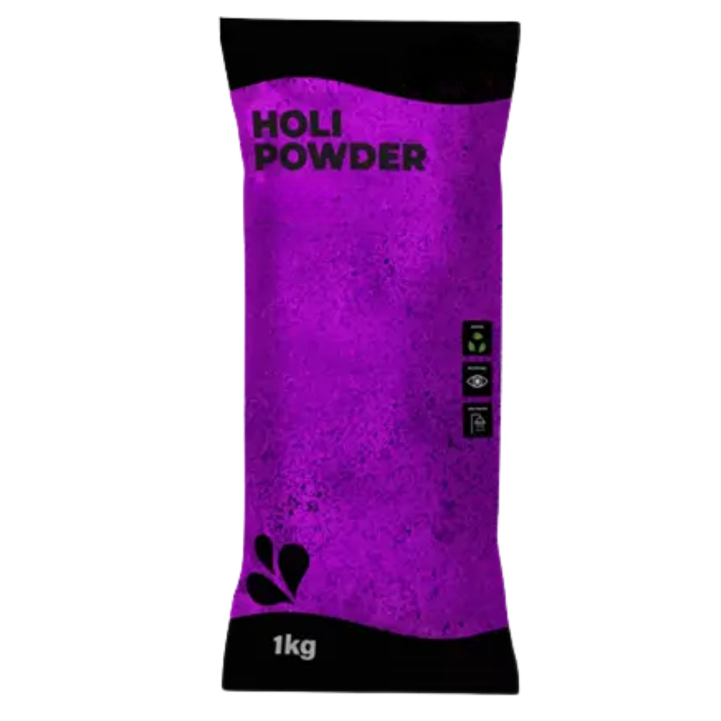 Polvere Holi viola - Confezione da 1 kg