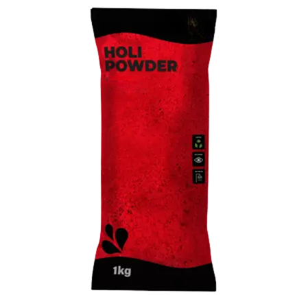 Polvere Holi rossa - Confezione da 1 kg