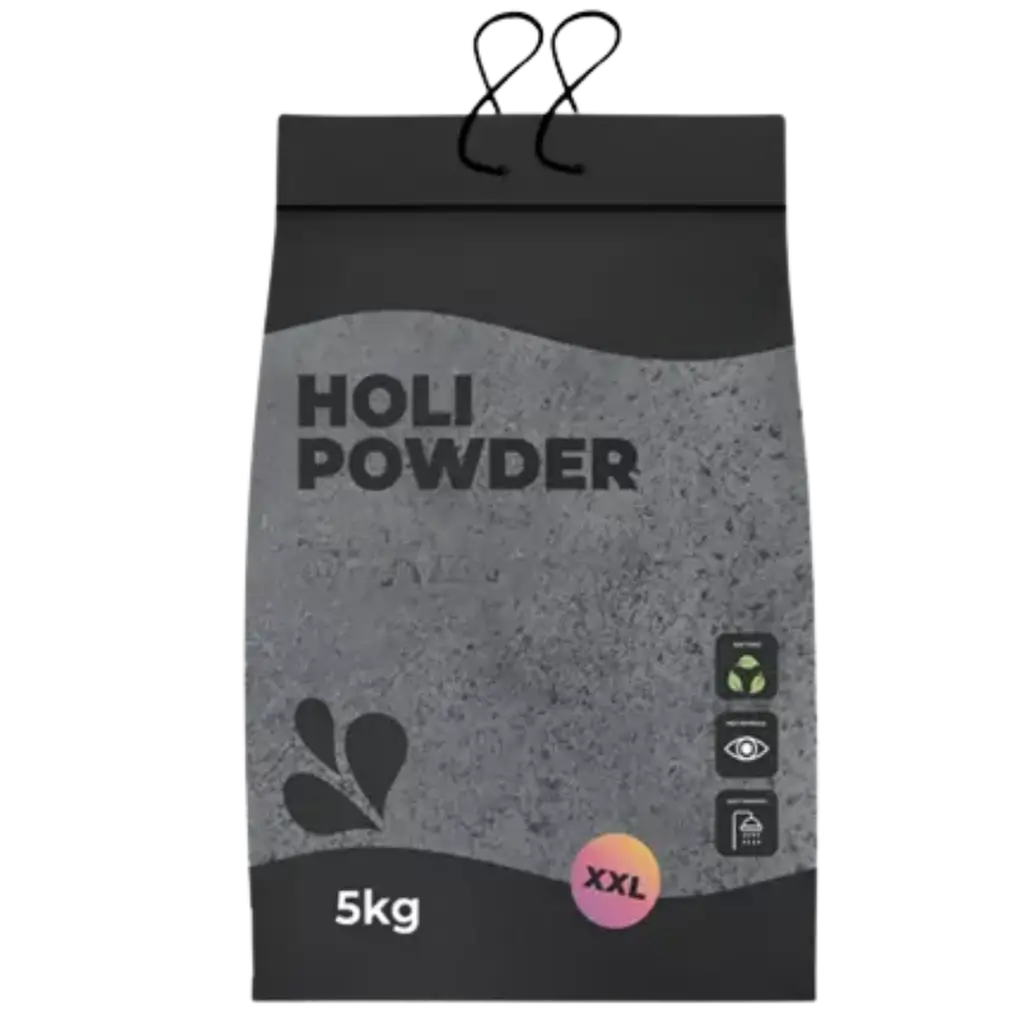 Polvere Holi NERA - Sacco da 5 kg