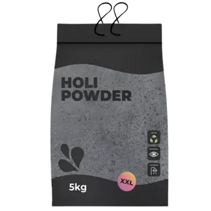 Polvere Holi NERA - Sacco da 5 kg