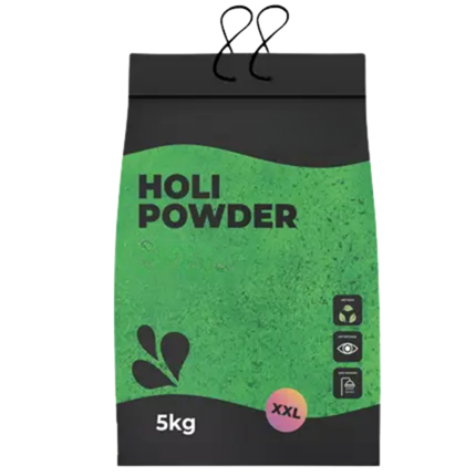 Polvere Holi VERDE - Sacco da 5 kg