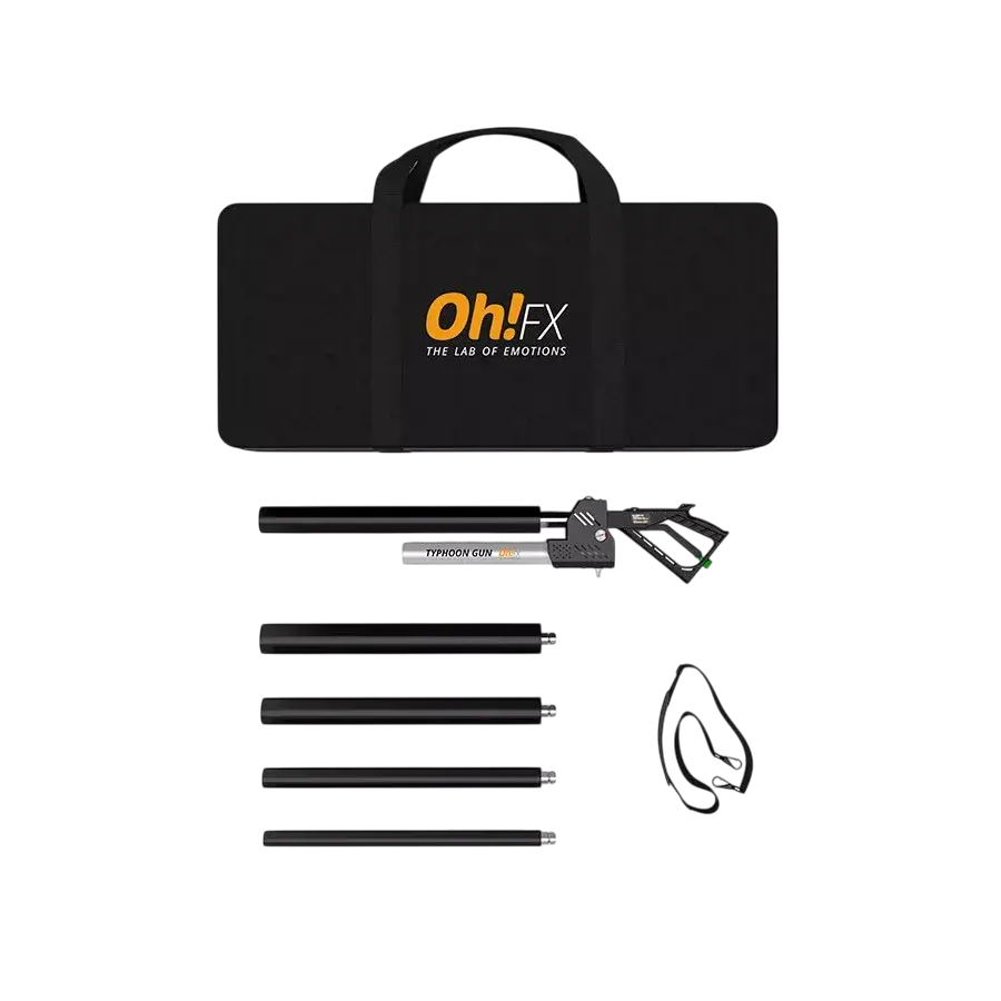 OhFx® TYPHOON GUN - Pistola per magliette, coriandoli e polvere Holi