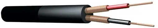 Bobina di cavo DMX da 100 metri, 6 mm, colore nero - 2 conduttori + schermatura