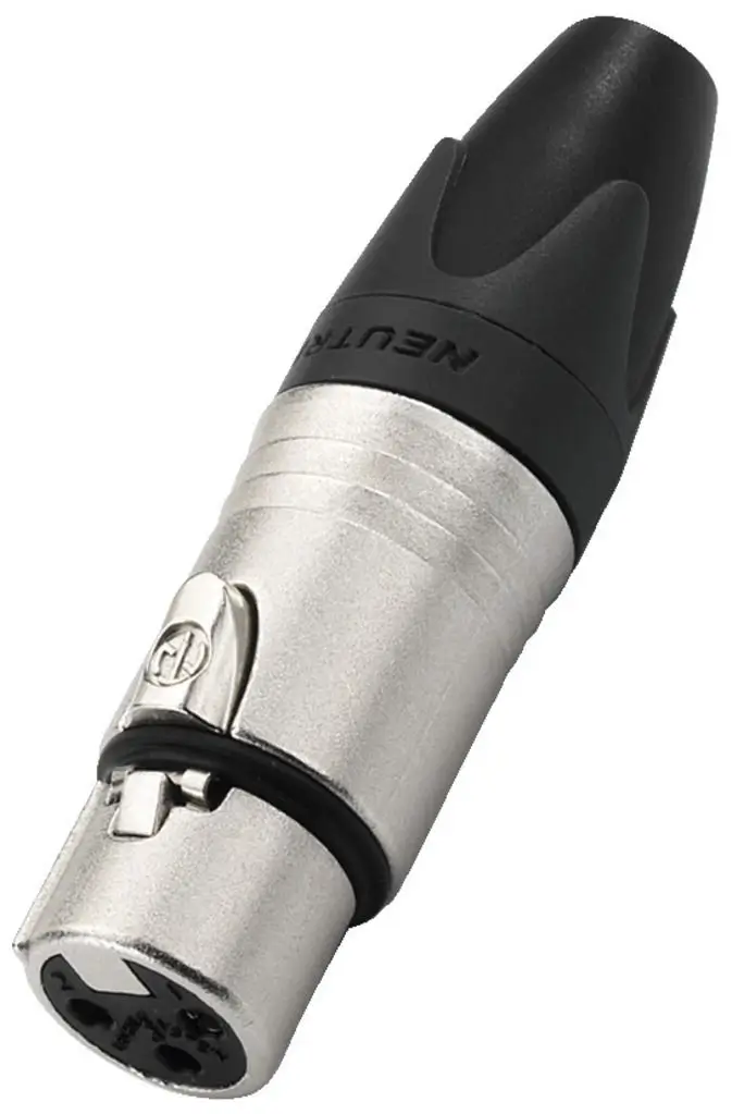 Connettore XLR femmina, a 3 poli - Marchio Neutrik®