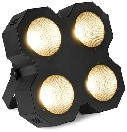 Proiettore da palcoscenico 4 x LED COB da 50 W, bianco caldo - SB400 - beamZ