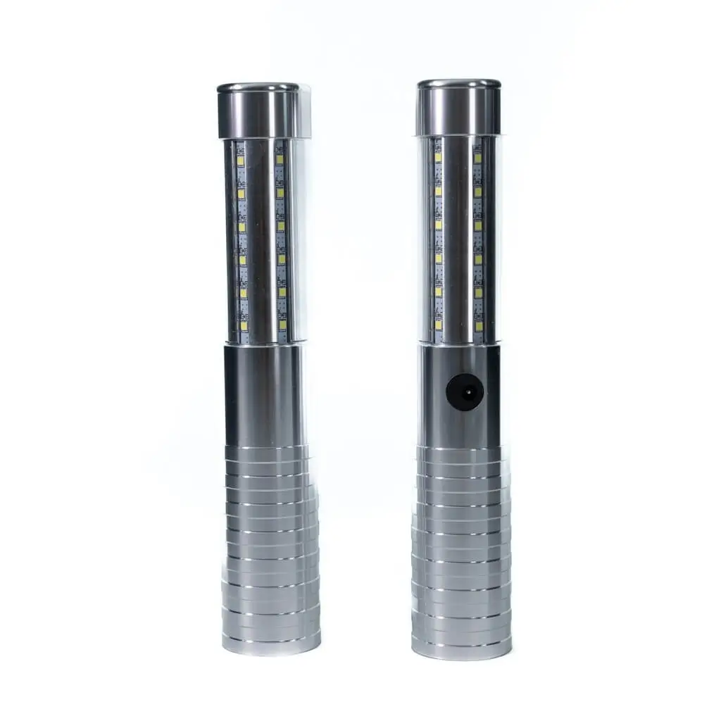 Set di 2 BASTONCINI LED A FORMA DI BOTTIGLIA V.I.P. ARGENTO