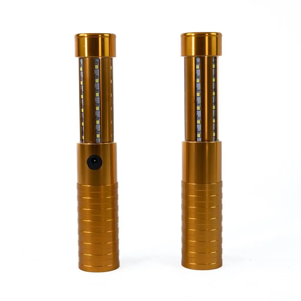 Set di 2 BASTONCINI LED A FORMA DI BOTTIGLIA V.I.P. ORO