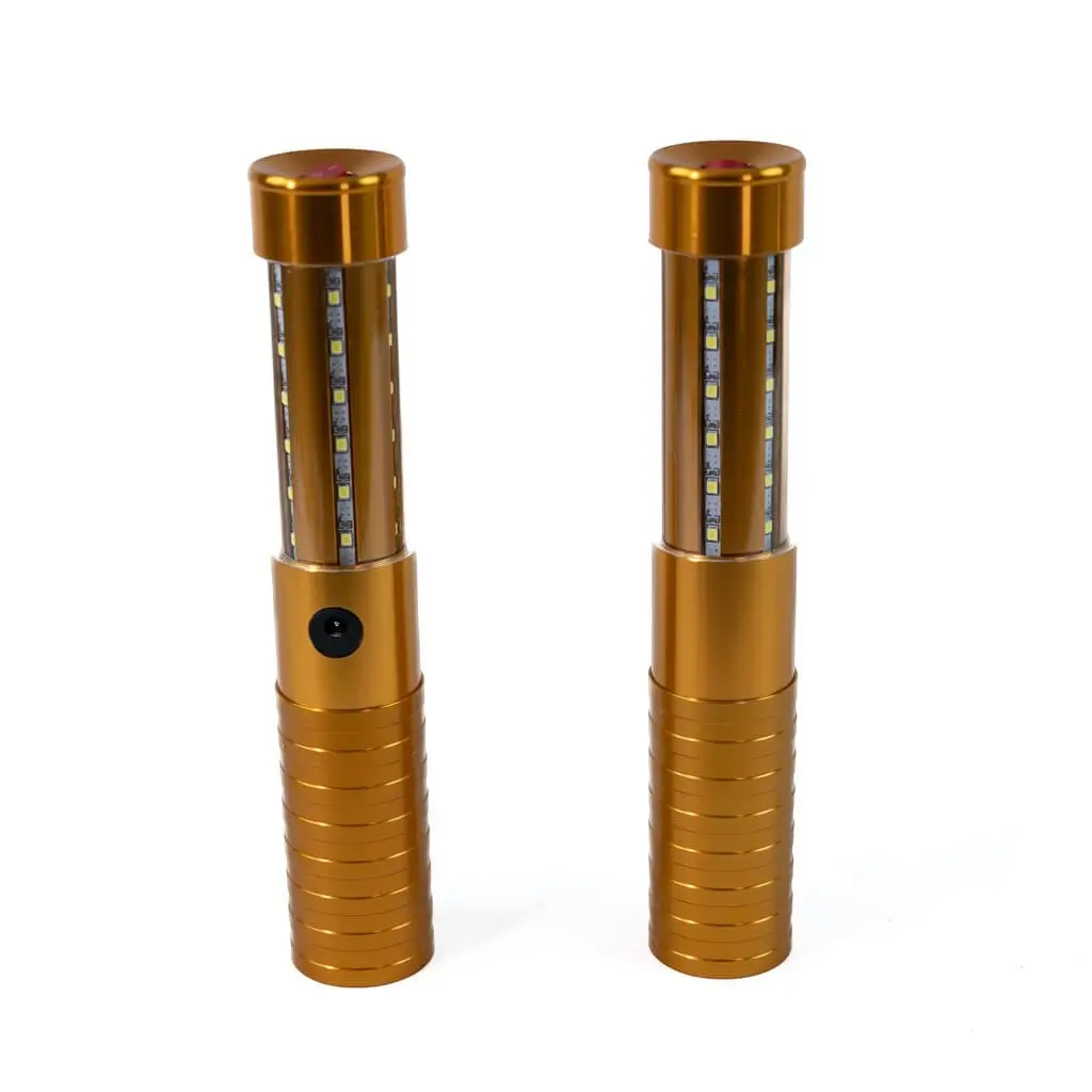Set di 2 BASTONCINI LED A FORMA DI BOTTIGLIA V.I.P. ORO