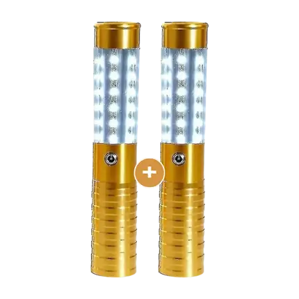 Set di 2 BASTONCINI LED A FORMA DI BOTTIGLIA V.I.P. ORO