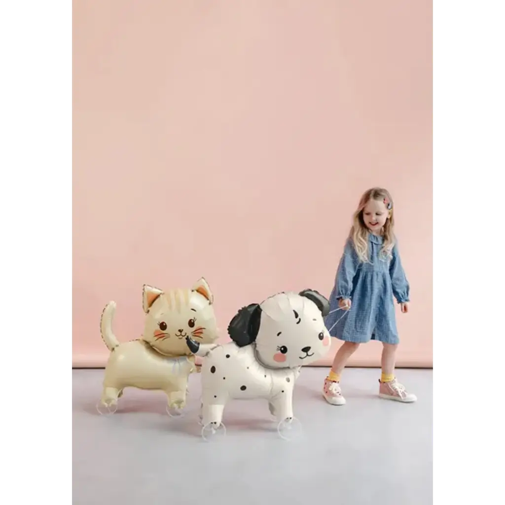 Palloncino in alluminio a forma di cane con rotelle 70 x 59 cm – Decorazione per la festa di compleanno dei bambini