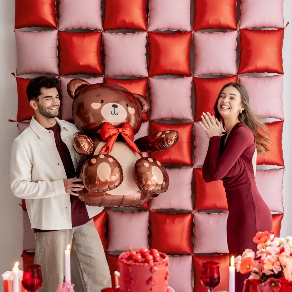 Palloncino in alluminio “Orsetto in piedi” 75 x 84 cm – Decorazioni per compleanni