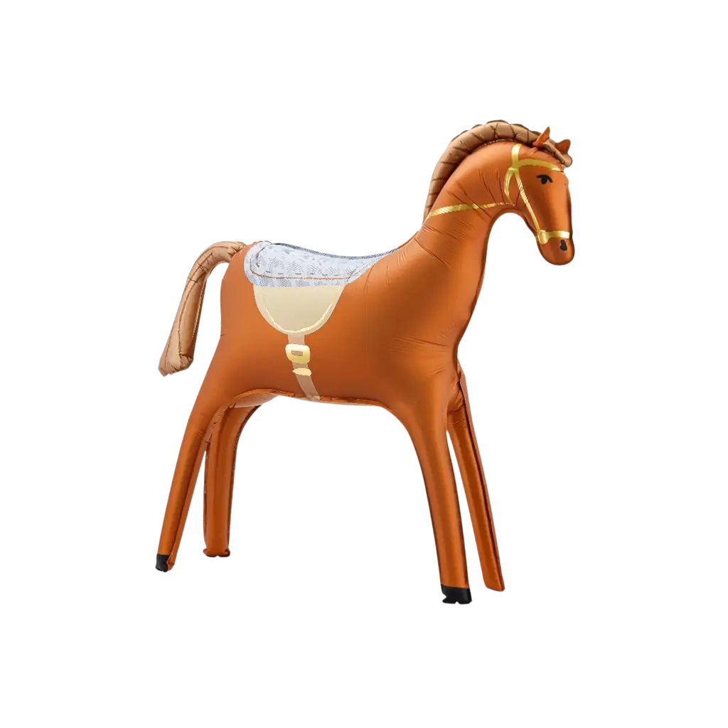 Palloncino gigante in alluminio a forma di cavallo 112 x 97 cm – Decorazione per compleanni