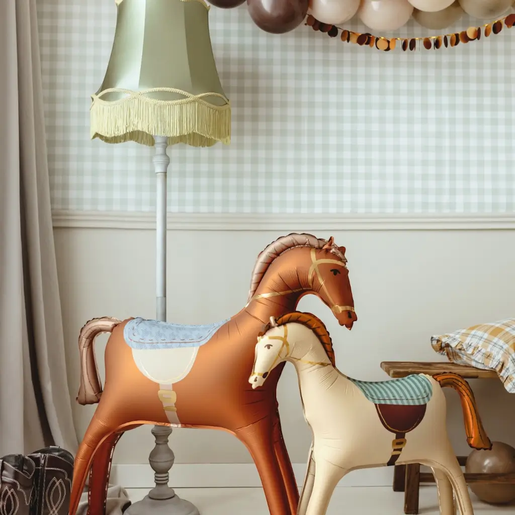 Palloncino gigante in alluminio a forma di cavallo 112 x 97 cm – Decorazione per compleanni