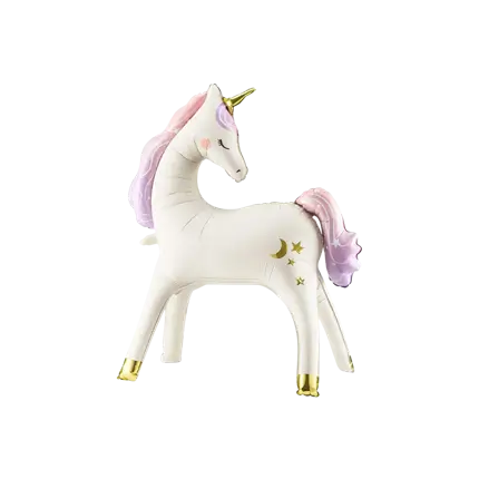 Palloncino gigante in alluminio a forma di unicorno 95 x 86 cm – Decorazioni per compleanni